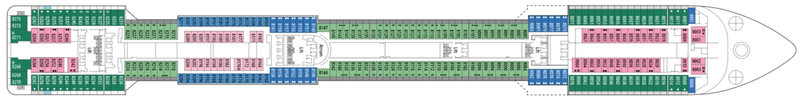 MSC Cruises, MSC Preziosa, Deck 8 - Onice.png